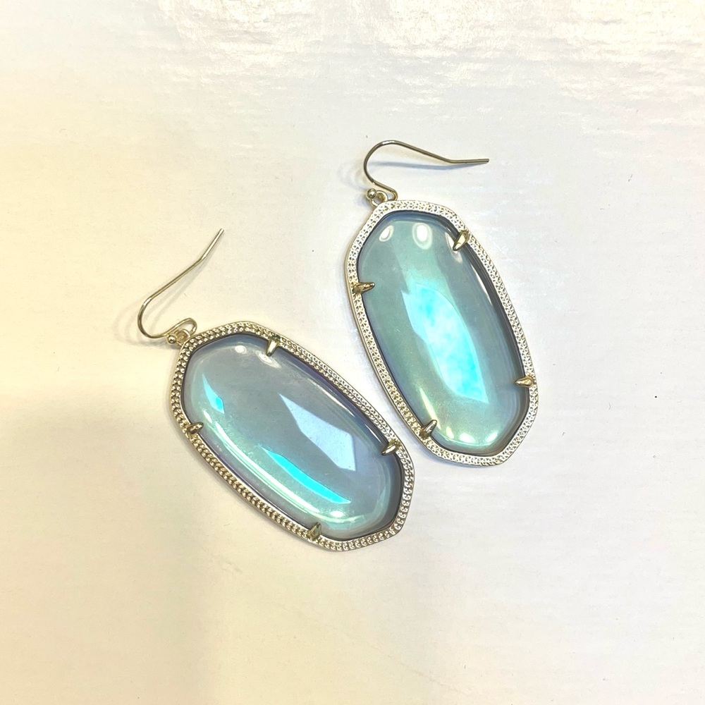 iridescent Kendra Scott earrings